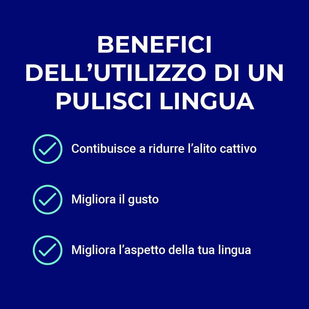 240906 - ORAVIX Blog HowToUseTS EN FR DE IT-02 vantaggi dell'utilizzo di un raschietto per la lingua: riduzione dell'alito cattivo, migliore senso del gusto e migliore aspetto della lingua